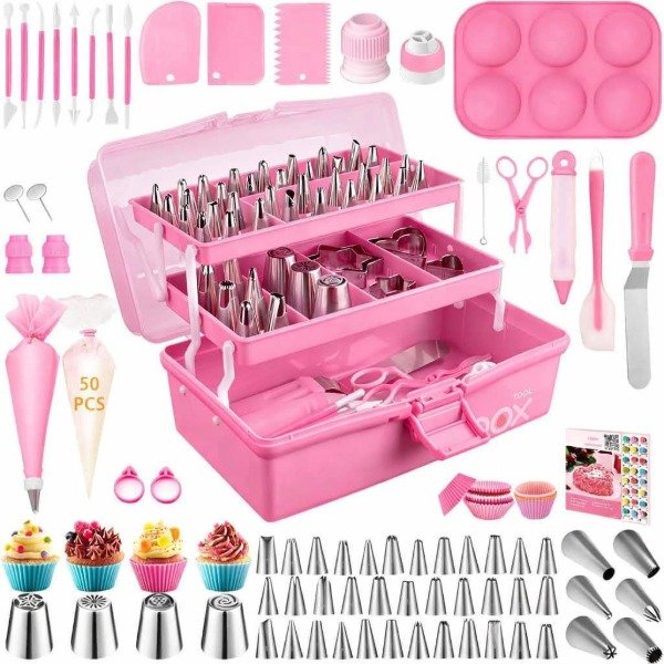 Producto - Set de pasteleria 236pcs en valija con 3 niveles