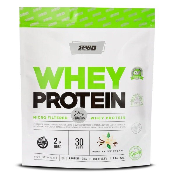 Producto - Whey Protein Star Nutrition x 908 Gr - Doypack sabor Vainille Ice Cream