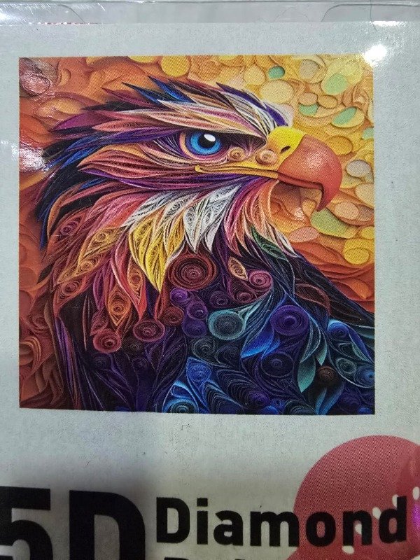 Producto - DIAMOND PAINTING 30X30 AGUILA COLORES