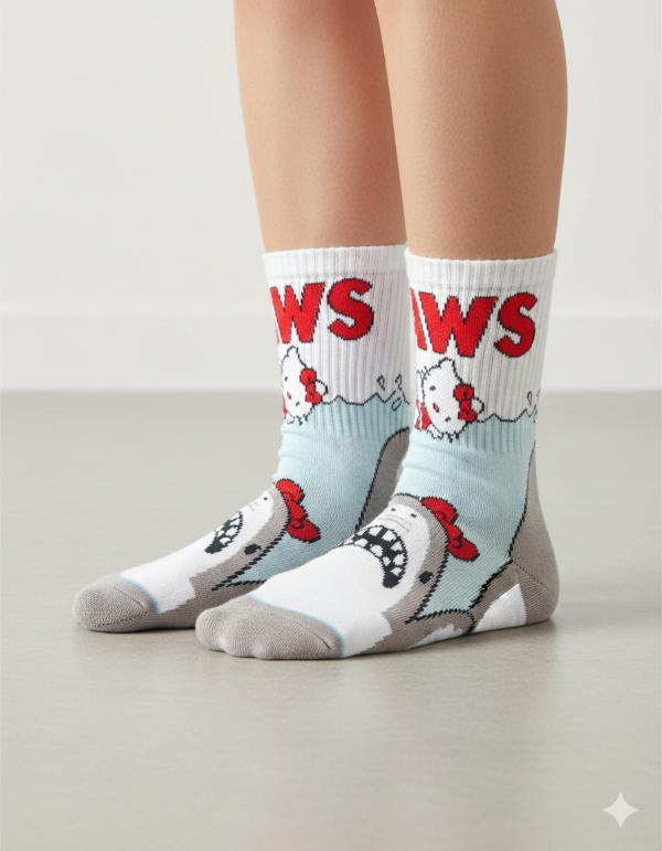 Producto - MEDIAS 3/4 ALGODÓN KITTY TIBURÓN