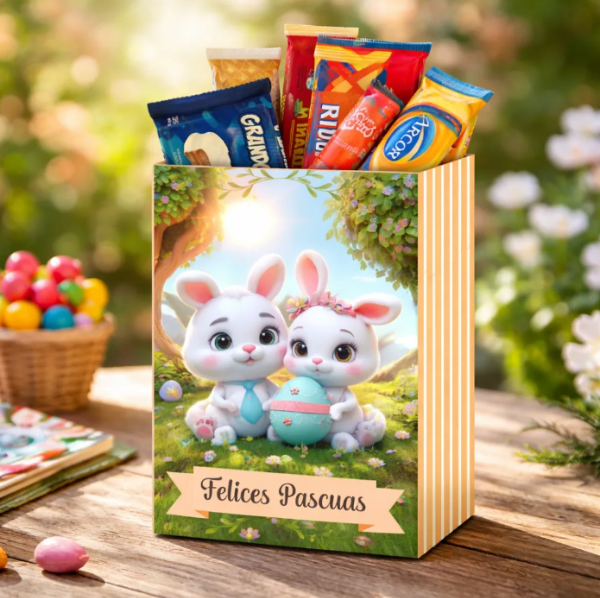 Producto - Kit Imprimible Cajas Etiquetas Felices Pascuas Conejitos - 5