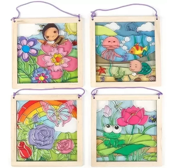 Producto - Cuadro DIY. Manualidad. Arma el dibujo con pegatinas de gel. - 3
