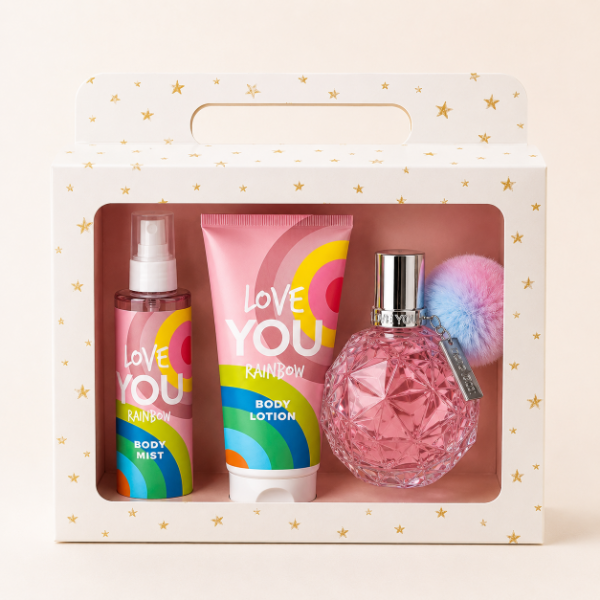 Producto - Set Love You Rainbow: Perfume + Body Mist + Body Lotion