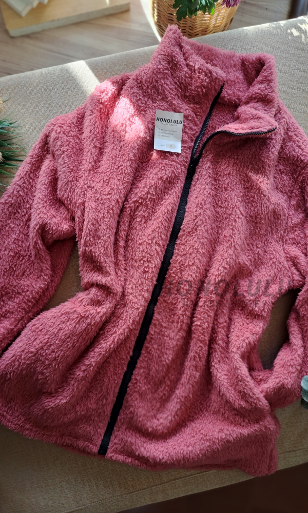 Producto - Campera Peluche Rosa - 3