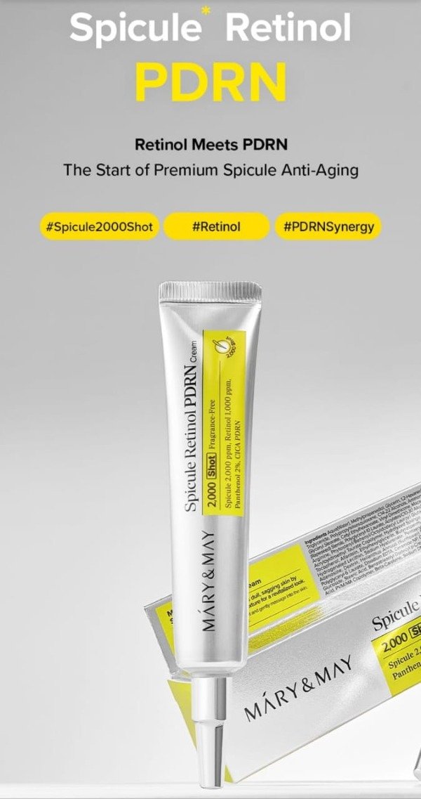 Producto - MaryandMay - Cream Facial Spicule Retinol PDRN Cream 15g.