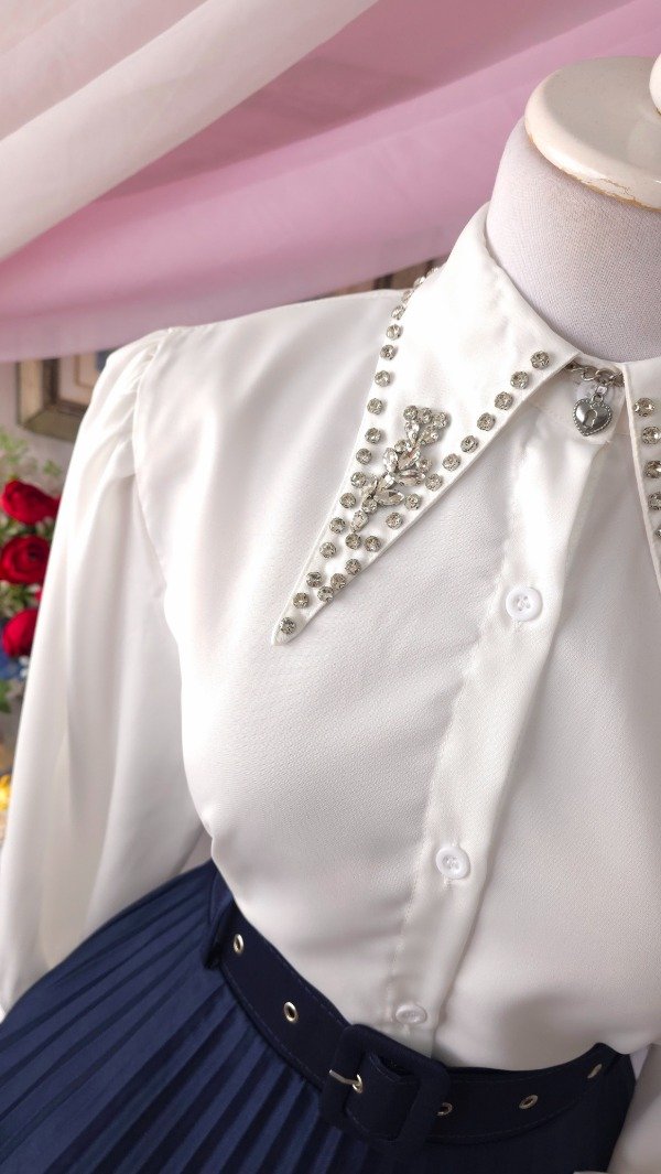Producto - Camisa Cristal Blanca! IMPORTADA NUEVA - 1