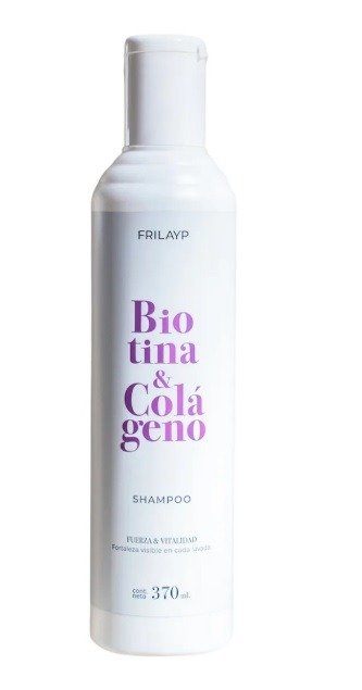 Producto - Shampoo Biotina y Colageno 370ml. FRILAYP