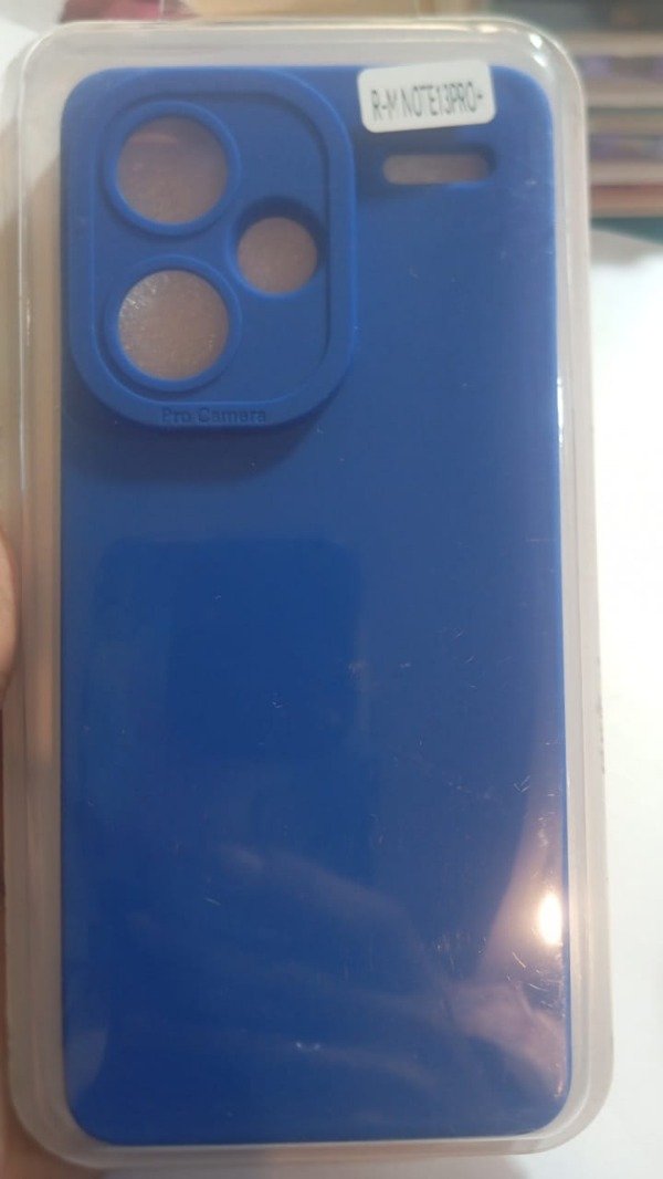 Producto - Funda Silicone Case Azul para Xiaomi Redmi Note 13 Pro Plus