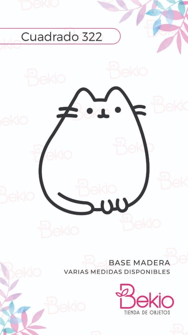 Producto - Sello Cuadrado 322 - Pusheen