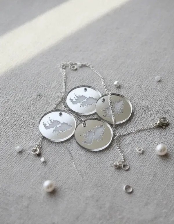 Producto - Dijes Espejados Islas Malvinas