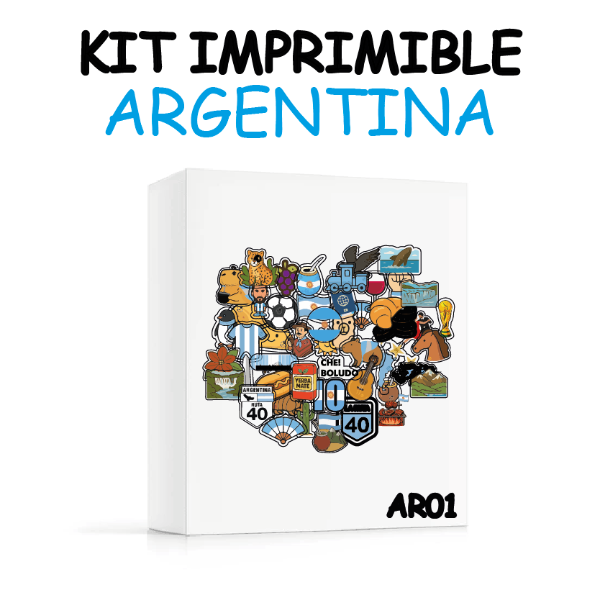 Producto - KIT 50 STICKERS ARGENTINA
