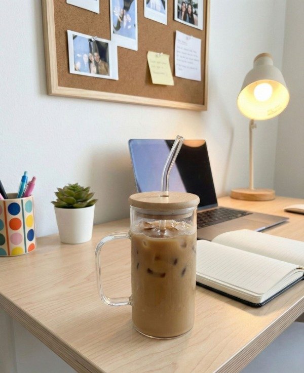 Producto - VASO LIMA CON TAPA Y SORBETE