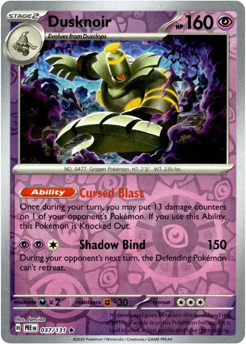 Producto - Dusknoir - 037/131 - Prismatic Evolutions - Reverse Holo