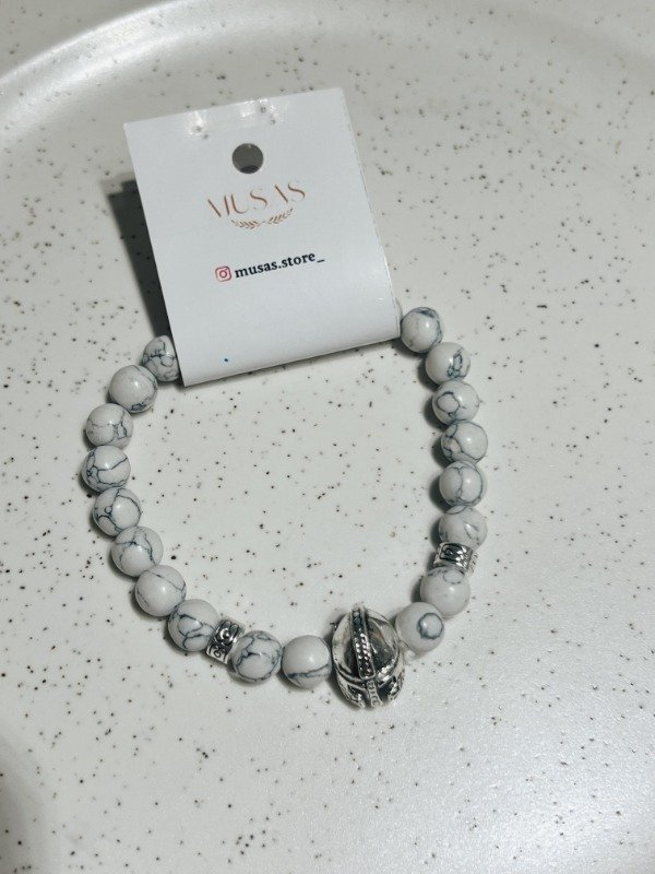 Producto - Pulsera gladiador blanca