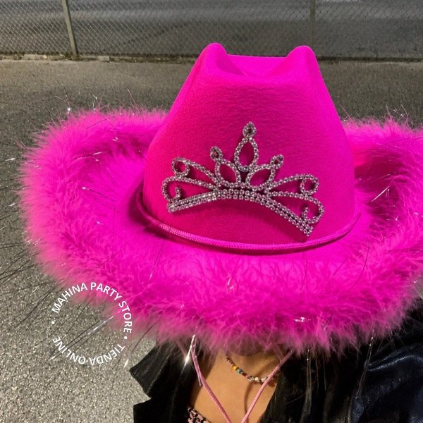 Producto - Sombrero cowboy fucsia glam