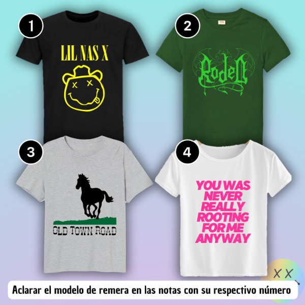 Producto - Remeras Lil Nas X #1