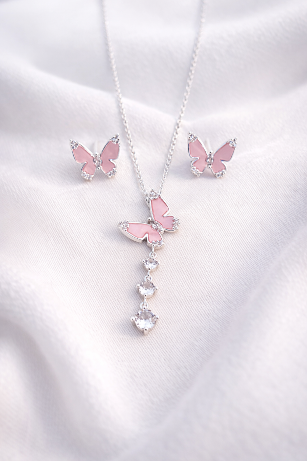 Producto - Collar mariposa + aros