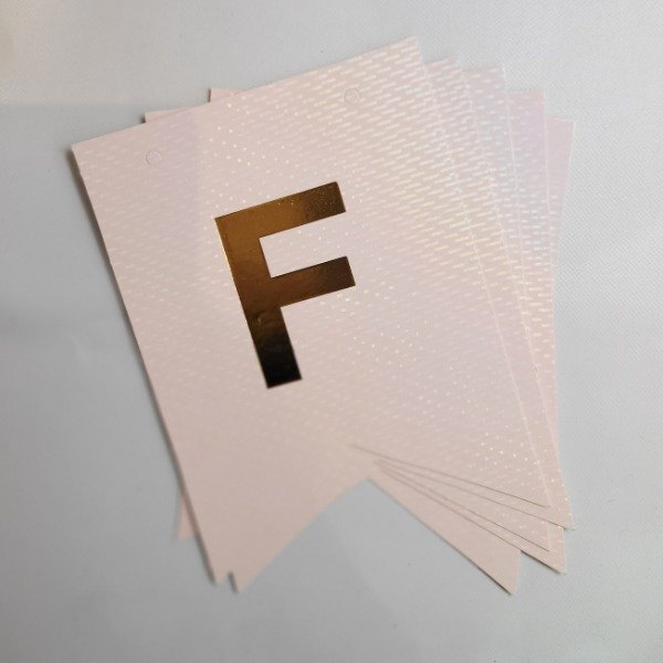 Producto - Banderines holográfico rosa pastel FELIZ CUMPLEAÑOS