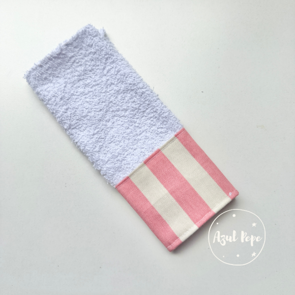 Producto - Toalla de mano -Rayas Rosa