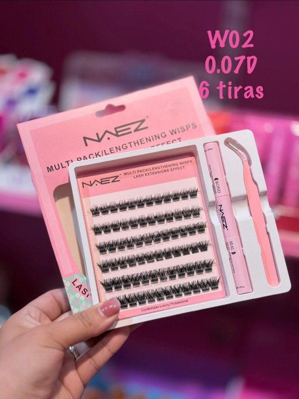 Producto - Kit de pestañas Naez por punto W02 6 tiras