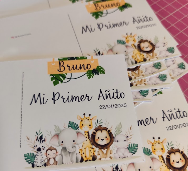 Producto - Tarjetas por Hoja, para evento y cualquier ocasion. (Plancha A4) - 6