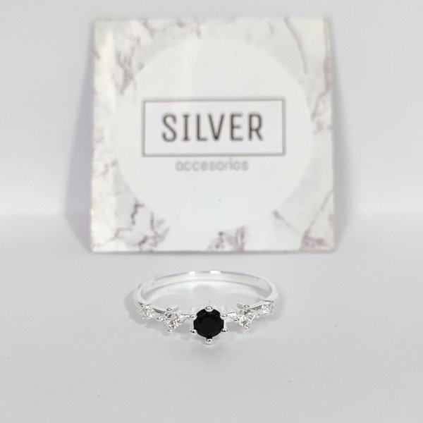 Producto - Anillo Cubic negro talle18 P