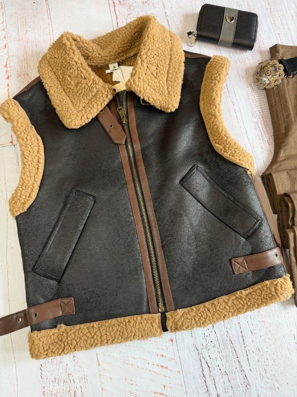 Producto - Chaleco gamulan negro