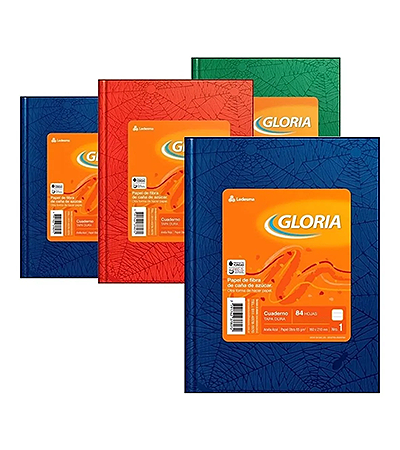 Producto - Cuaderno GLORIA/AMERICA N1 tapa dura x 84 hs - 0