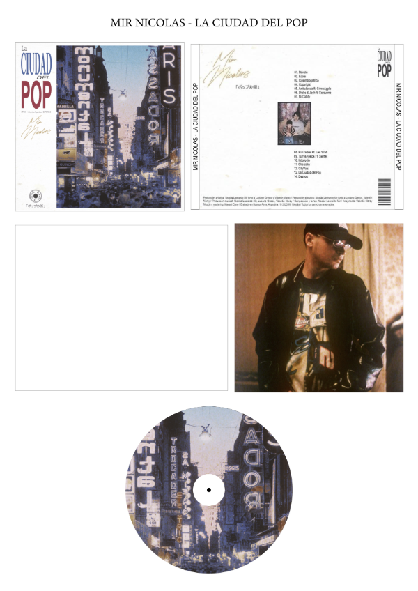 Producto - Mir Nicolás "LA CIUDAD DEL POP" CD Custom