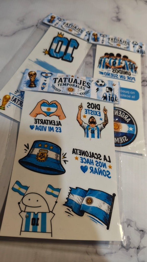 Producto - Tatuajes temporales edición mundial