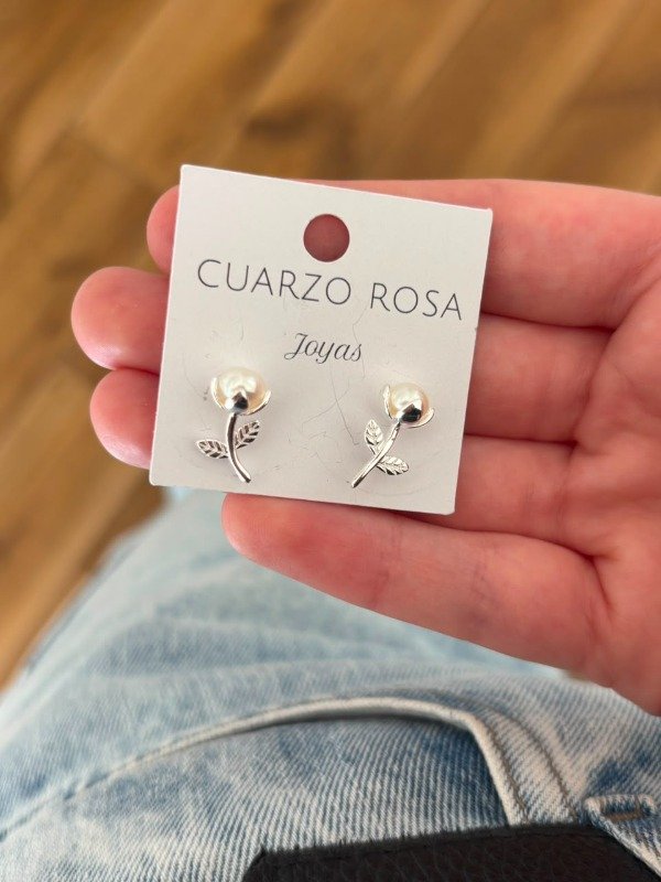 Producto - Aros Rosas Perla - 1