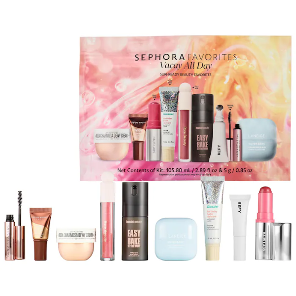 Producto - Sephora Favorites Vacay All Day Makeup and Skincare Value set