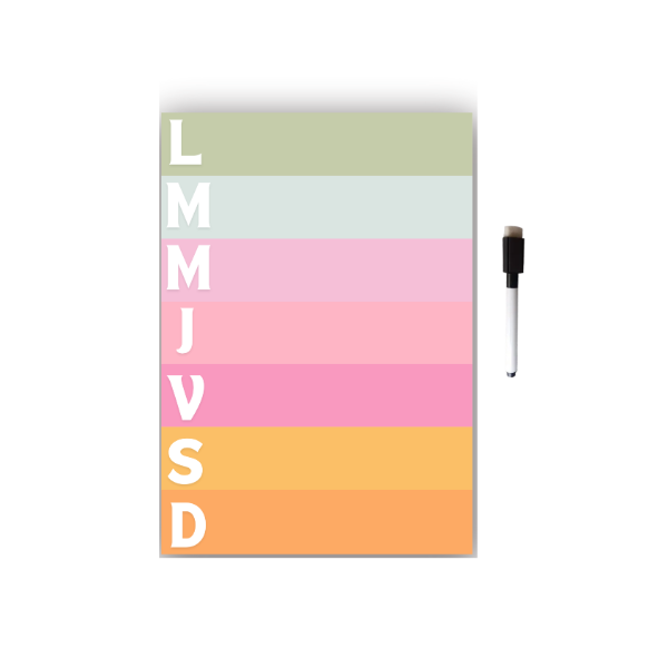 Producto - Planner Semanal Imantado A4 + Fibron