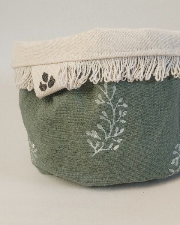 Producto - Organizador Sarah - Estampado Artesanal (verde suave) - 1