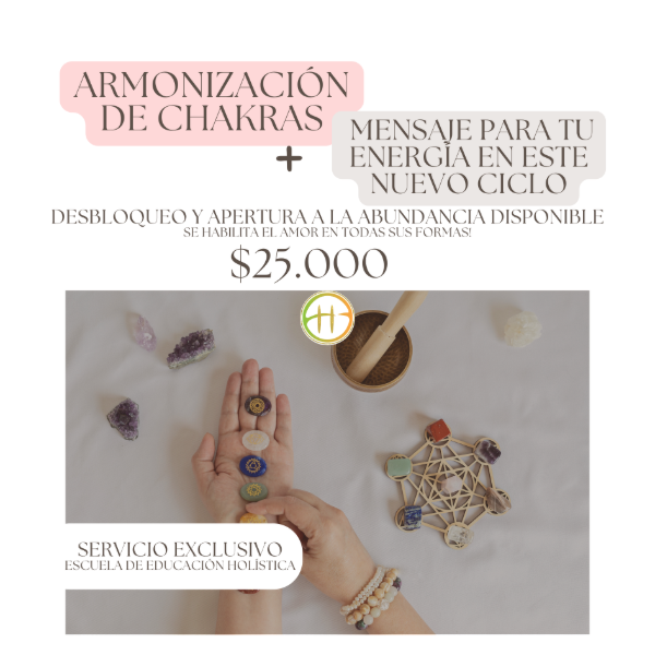 Producto - ARMONIZACION DE CHAKRAS + MENSAJE PARA TU ENERGIA EN ESTE NUEVO CICLO