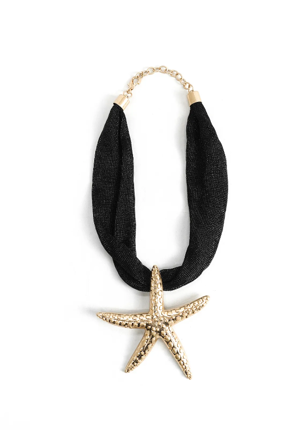 Producto - Collar Maxi Estrella de Mar negro