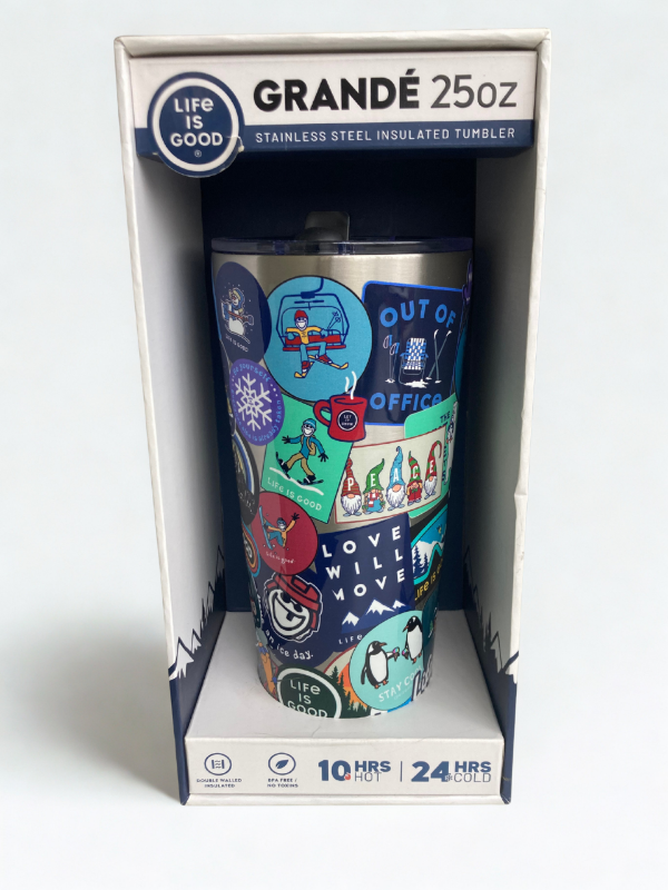 Producto - Life is Good Grandé Tumbler Water Bottle Stickers