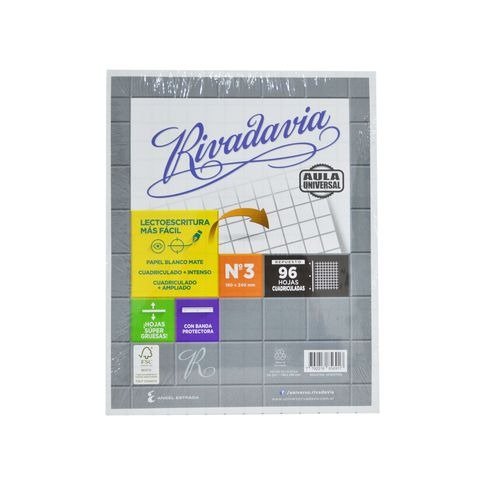 Producto - REPUESTO CARTA CUAD 96H C/B MATE AULA UNIVERSAL