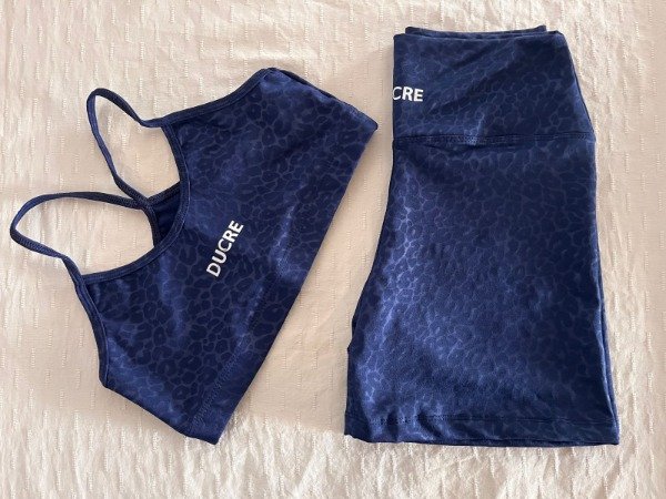 Producto - Calza corta gofrada PRINT azul