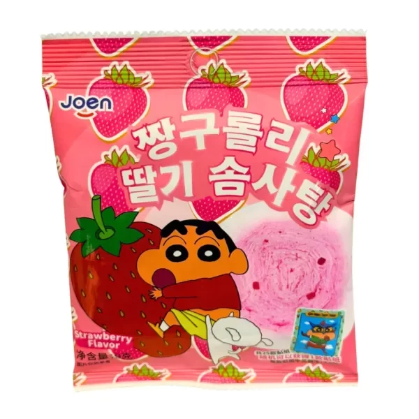 Producto - ALGODÓN DE AZÚCAR CON SABOR A FRUTILLA DISEÑO CRAYON SHIN-CHAN 9 GR.