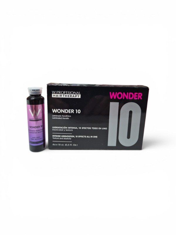 Producto - Hairtherapy / Wonder 10 / Ampollas Laminado Keratinico 6u x 15cc