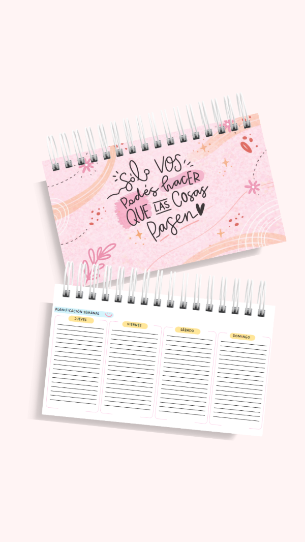 Producto - Planner Perpetuo Pocket Semanal Pequeño, práctico y siempre a mano MOD2