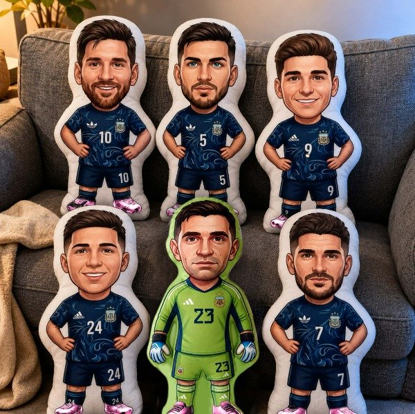 Producto - Almohaditas con forma Jugadores Selección camiseta alternativa - 0