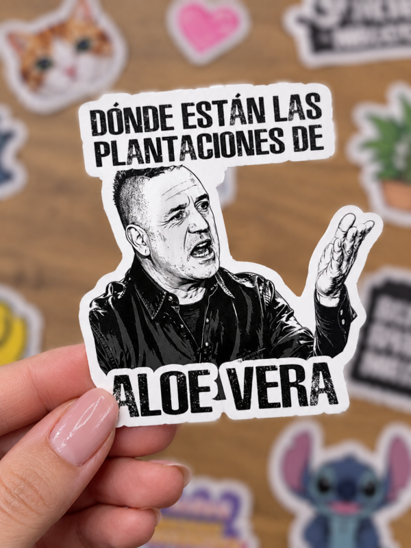 Producto - Stickers // Donde están las plantaciones de áloe vera