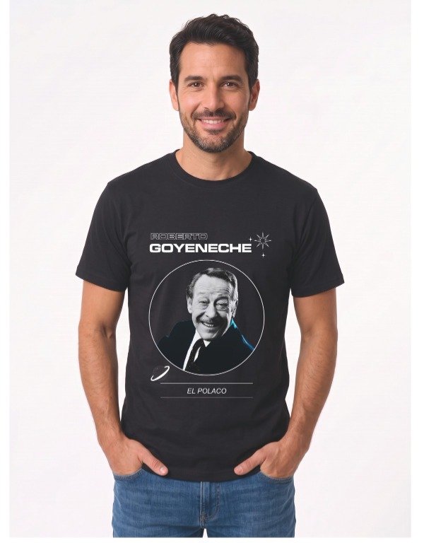 Producto - Remera Roberto Goyeneche El Polaco - Negra - 1