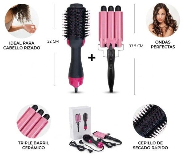 Producto - Buclera cepillo secador plancha