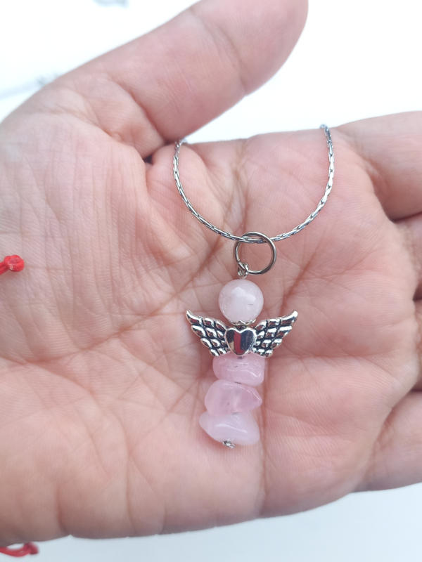 Producto - Collar Angel de Luz - Cuarzo Rosa
