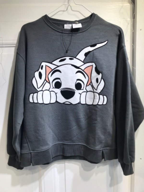 Producto - Buzo ZARA gris oscuro dalmata- Talle 13/14 años- PRECIO: 28x