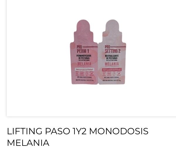 Producto - Lifting paso 1y2 melania