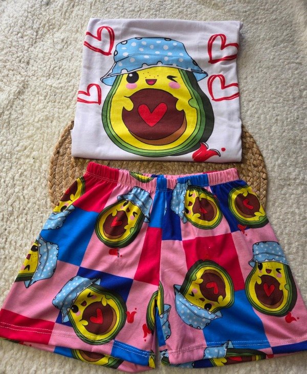 Producto - Pijama Infantil Remera + Short Palta